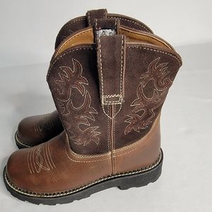 Ariat Cowboy boots 6.5 Fat Baby Western Brown Leather